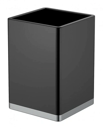 Стакан для ванной Boheme черный/хром - фото 1