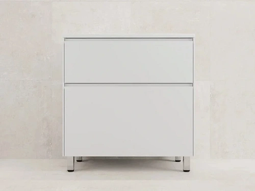 Тумба под раковину напольная Style Line Лима 80 см белая матовая - фото 1