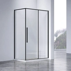 Душевой уголок Vincea Slim-N 130х80 см профиль черный
