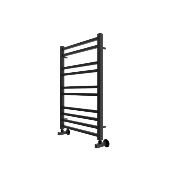 Полотенцесушитель водяной Акватек Альтаир 50x80 см черный муар AQ KK1080BL (детальная фотография), лесенка, вертикальные