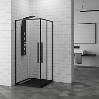 Душевой уголок RGW Stilvoll SV-31B 80х80 см стекло прозрачное, профиль черный