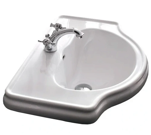 Раковина Kerasan Retro 62 см с 1 отверстием под смеситель - фото 1