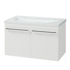 Тумба под раковину подвесная Brevita Catania 80 см белая