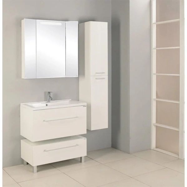 Тумба под раковину подвесная Акватон Мадрид 80 см белая 1A126801MA010 (детальная фотография)