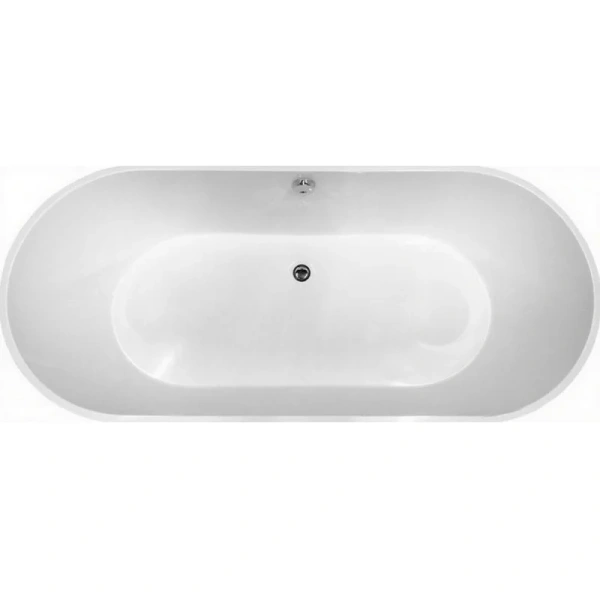 Ванна из искусственного мрамора Aquanet Family Stone AQ-00332888, 180 x 80 см, цвет белый (детальная фотография), современныe, hi-tech