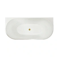 Ванна акриловая Royal Bath Riva RB610210GD, 150 x 75 см, цвет белый