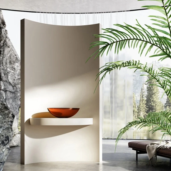 Раковина Abber Kristall 50 см коричневая AT2802Opal (детальная фотография), другие