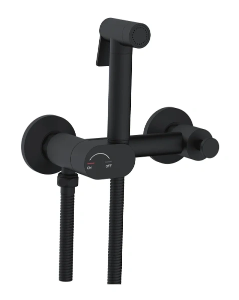 Гигиенический душ со смесителем RGW Shower Panels SP-216B черный 581408216-04 (детальная фотография)