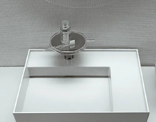 Смеситель для раковины Laufen Kartell стандартный 3.1133.1.004.113.1 (детальная фотография), современные, hi-tech