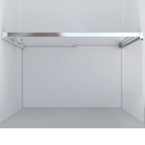 Душевая дверь в нишу Vincea Lugano 120 см хром VDS-1L120CL-1 (детальная фотография), недорогие, в нишу, стеклянные