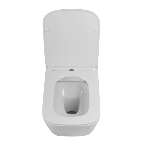 Унитаз подвесной BelBagno Due с сиденьем BB7107CHR/SC (детальная фотография), белые