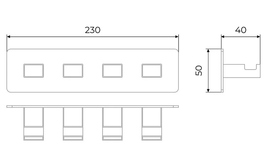 Крючок для ванной Timo Selene золото матовое 17015/17 (детальная фотография), современные, hi-tech