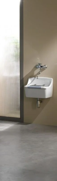 Раковина Jacob Delafon Norma 45 см с отверстиями для решетки E1899-00 (детальная фотография), подвесные, пристенные