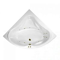 Ванна гидромассажная Excellent Konsul Line 150 x 150 см, белый/бронза, WAEX.KON15.LINE.BR