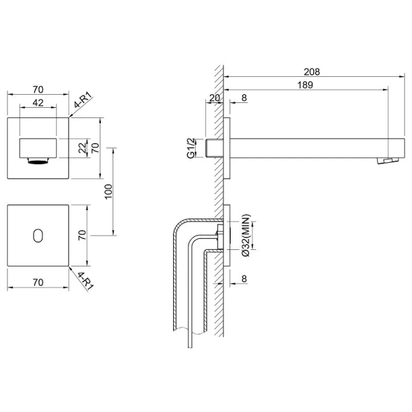 Смеситель для раковины Timo Selene белый матовый 2073/16SM (детальная фотография), для раковины