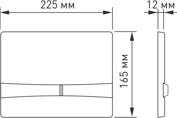 Клавиша смыва BERGES Novum F8 бронза 040058 (детальная фотография), слив эконом-стандарт с двумя клавишами