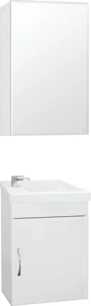 Зеркальный шкаф Style Line Альтаир 40 см белый ЛС-00000114 (детальная фотография), в наличии