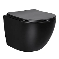 Унитаз подвесной Vincea Globo черный матовый