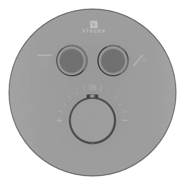 Душевой комплект Vincea Inspire вороненая сталь VSFW-3I22MT3GM (детальная фотография), современные, hi-tech