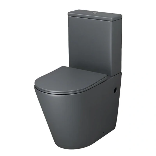 Унитаз компакт Grossman Color серый матовый GR-4480GMS (детальная фотография)