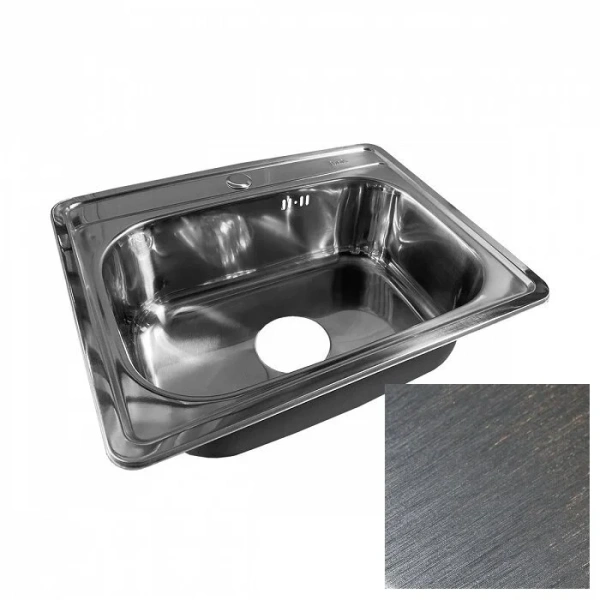 Мойка для кухни IDDIS Basic 53 см врезная сатин BAS53S0i77 (детальная фотография), врезные