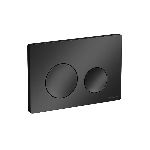 Клавиша смыва Ceramica Nova Balance черная матовая CN12-001MB (детальная фотография), в наличии