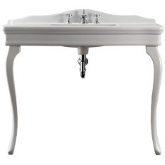 Раковина консоль Devon & Devon Colette DECOLETTEBI(3)FG 109 см с тремя отверстиями под смеситель