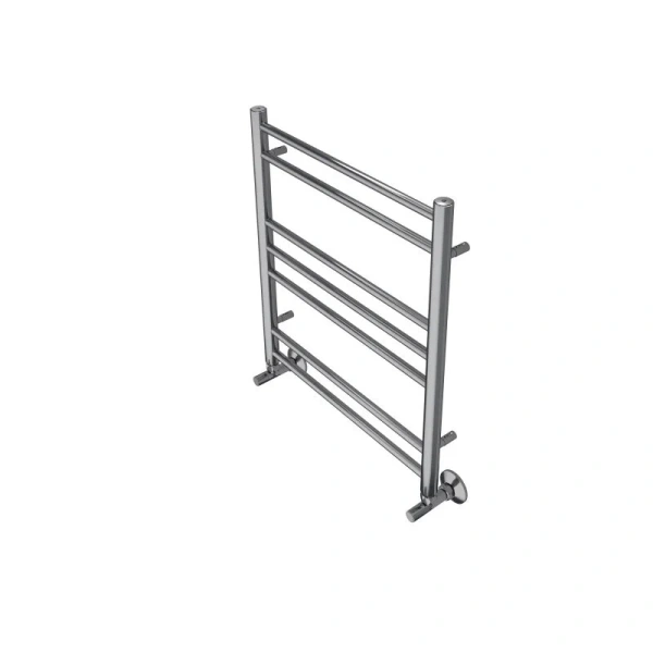 Полотенцесушитель водяной Акватек Либерти 50x60 см хром AQ RR0760CH (детальная фотография), для систем горячего водоснабжения, для систем отопления, с нижним подключением