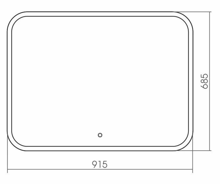 Зеркало с подсветкой Grossman Comfort 91,5 см прямоугольное 690680 (детальная фотография), в наличии