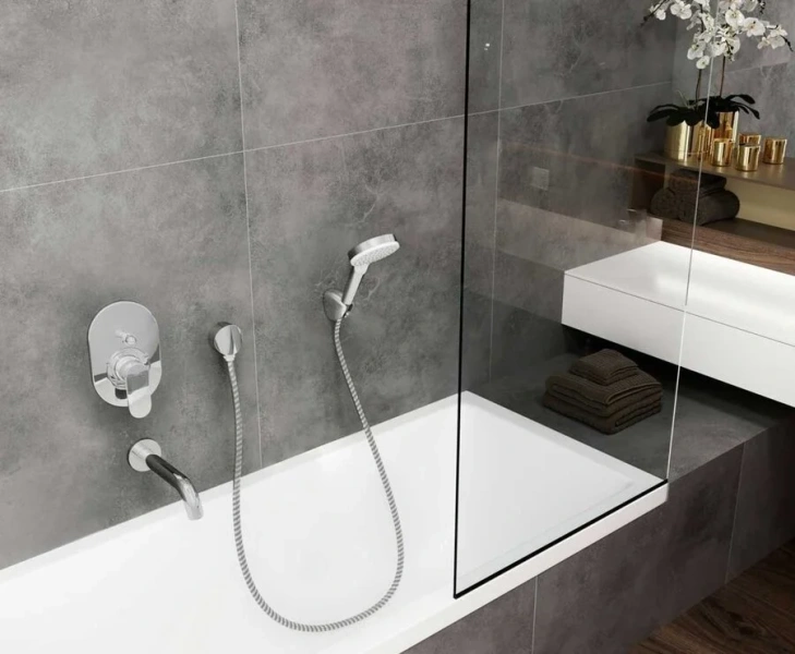 Смеситель для душа Hansgrohe Vernis Blend хром 71449000 (детальная фотография), современные, hi-tech