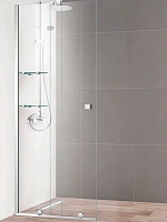 Душевая перегородка Cezares Stream 90 см стекло прозрачное