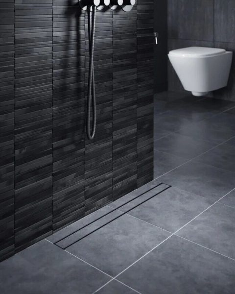 Душевой лоток Timo Drain Systems 90 см черный DS230209/03 (детальная фотография), черые