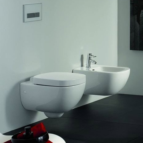 Биде подвесное Laufen Palomba c покрытием LCC 8.3080.1.400.304.1 (детальная фотография), подвесные