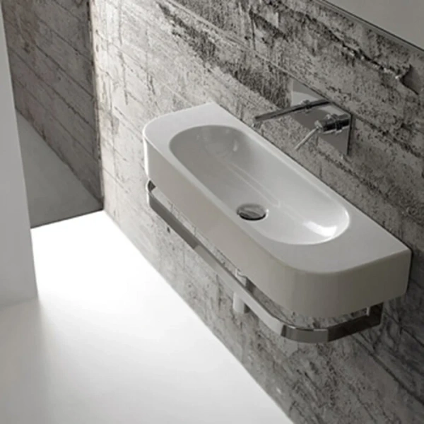 Раковина Globo Forty3 SCT70 (детальная фотография), подвесные, пристенные