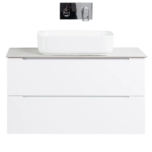 Столешница BelBagno 100 см из керамогранита, bianco opaco KEP-100-BO-W0 (детальная фотография), в наличии index_1