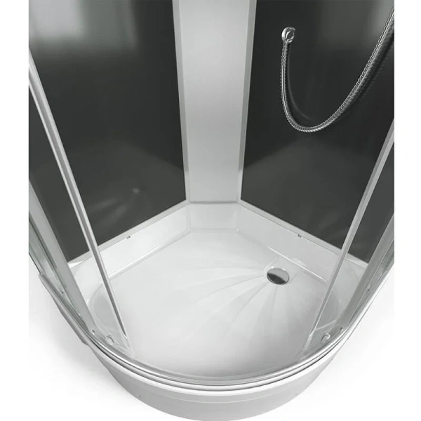 Душевая кабина Erlit Comfort 100х100 см стекло тонированное ER351026-C4-RUS (детальная фотография), стеклянные, тонированные