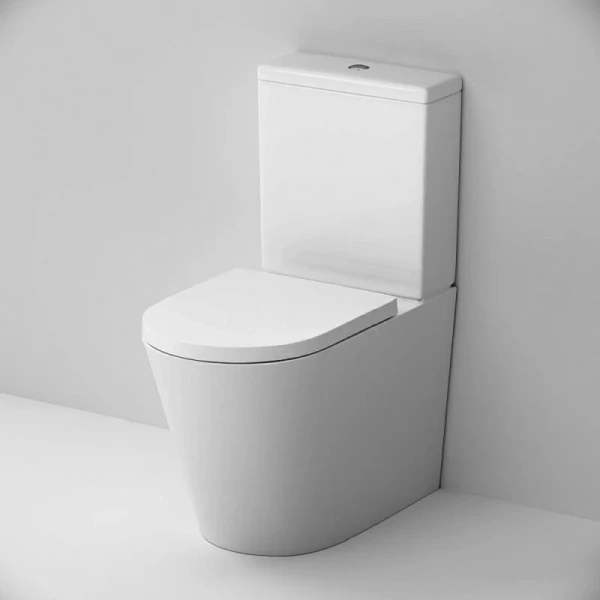 Унитаз компакт Am.Pm Func безободковый C8F8600SC (детальная фотография), безободковые, сиденье с микролифтом , с антивсплеском, компакт, низкие