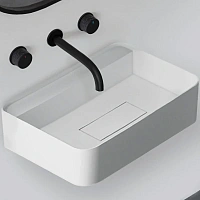 Раковина Abber Stein 50 см белая матовая