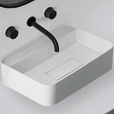 Раковина Abber Stein 50 см белая матовая