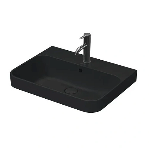 Раковина Duravit Happy D.2 60 см антрацит матовый - фото 5
