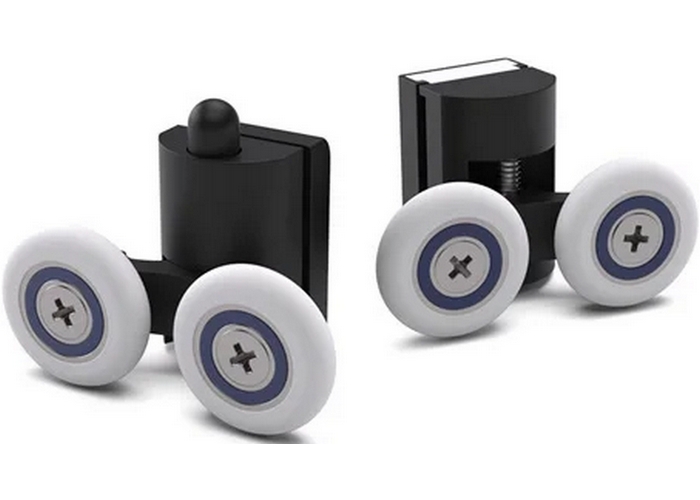 Душевая шторка на ванную профиль черный матовый стекло прозрачное Vegas-glass ZV+ZVF NOVO 150*75 02М 01 (детальная фотография), 150 см