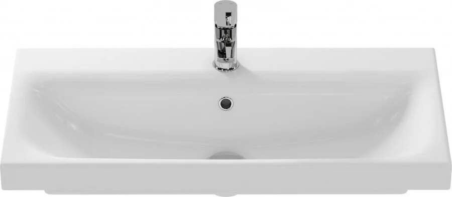 Раковина Cersanit Moduo Slim 80 см прямоугольная UM-MOD80SL/1 (детальная фотография), подвесные, пристенные