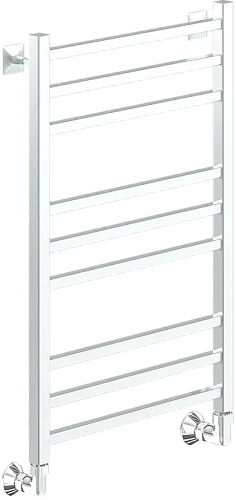 Полотенцесушитель водяной Ника Modern 80x40 см белый матовый - фото 1