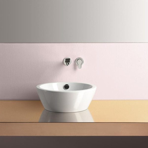 Раковина с переливом накладная GSI Pura 8848 8848 11 (детальная фотография), накладные (на столешницу)