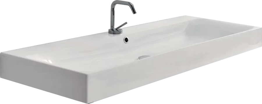 Раковина Kerasan Cento 120 см белая 353401*1 (детальная фотография)