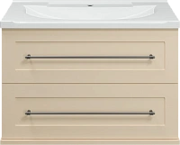 Тумба под раковину подвесная Misty Марта 80 см бежевая