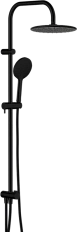 Душевая стойка Damixa Origin Bit с верхним и ручным душем, черная