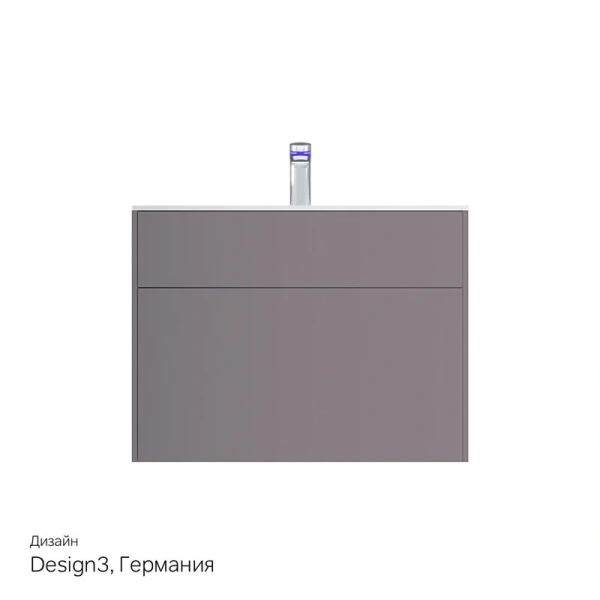 Тумба под раковину подвесная Am.Pm Inspire 2.0 80 см серая M50AFHX0803EGM (детальная фотография), современная, hi-tech