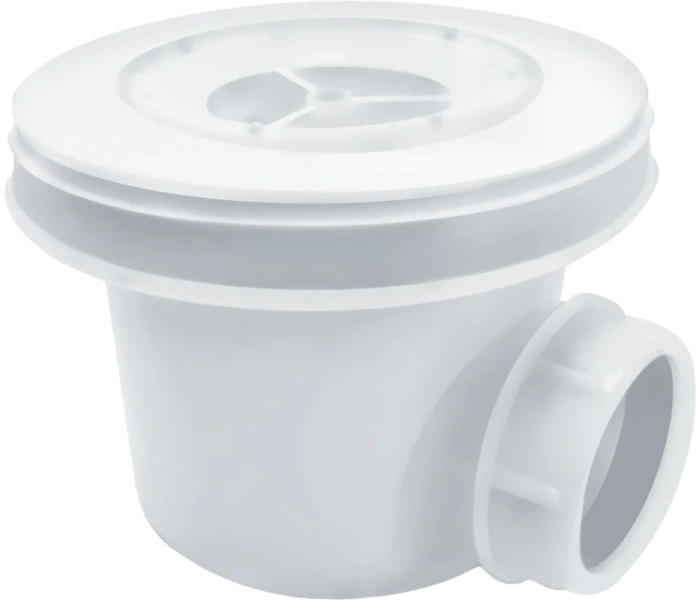 Сифон для поддона WasserKRAFT белый D454 (детальная фотография)