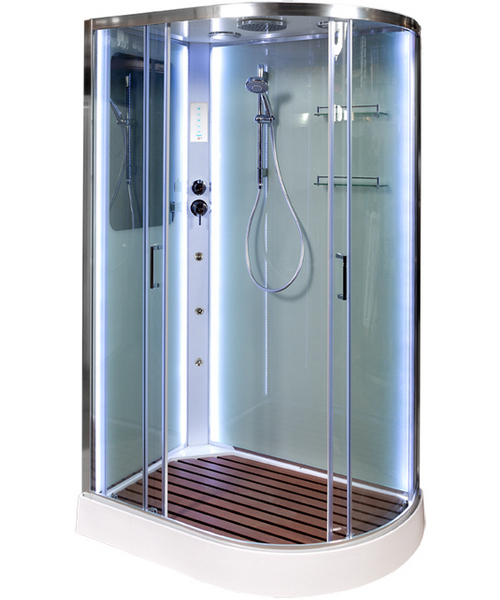 Душевая кабина Deto A 120х80 см левая A102LLED+GM (детальная фотография), асимметричные